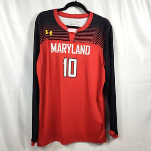 Maryland Terrapins L Womens Volleyball Jersey Under Armour ACC